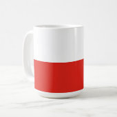 Polnische Flagge Kaffeetasse (Vorderseite Links)