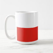 Polnische Flagge Kaffeetasse (Links)