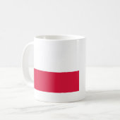 Polnische Flagge Kaffeetasse (Vorderseite Links)