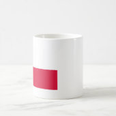 Polnische Flagge Kaffeetasse (Mittel)