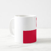 Polnische Flagge Kaffeetasse (Vorderseite Links)