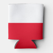 Polnische Flagge kann kühler Dosenkühler (Vorderseite)