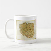 Polnische Flagge + Karte Tasse (Links)