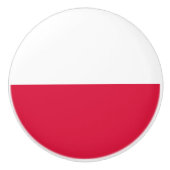 Polnische Flagge Keramikknauf (Vorderseite)