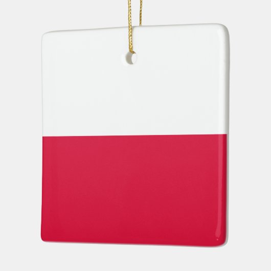 polnische Flagge Keramikornament (Links)