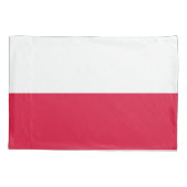Polnische Flagge Kissenbezug (Rückseite)