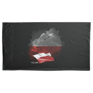Polnische Flagge Kissenbezug