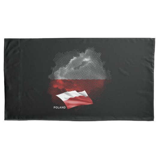 Polnische Flagge Kissenbezug (Vorderseite)