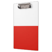 Polnische Flagge Klemmbrett (Links)