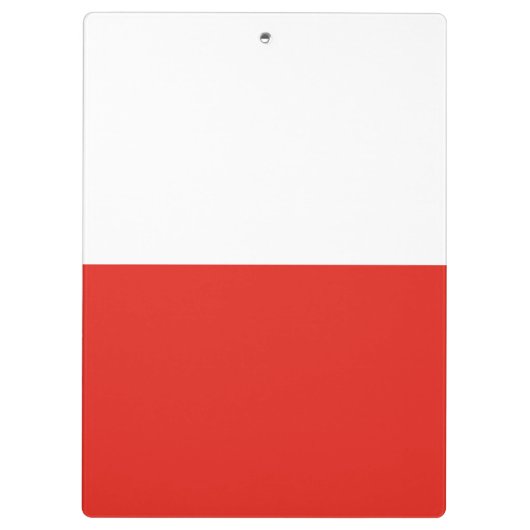 Polnische Flagge Klemmbrett (Rückseite)