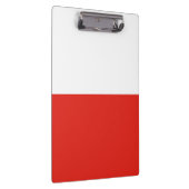 Polnische Flagge Klemmbrett (Rechts)