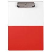 Polnische Flagge Klemmbrett (Vorderseite)