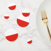 Polnische Flagge Konfetti (Gruppe)