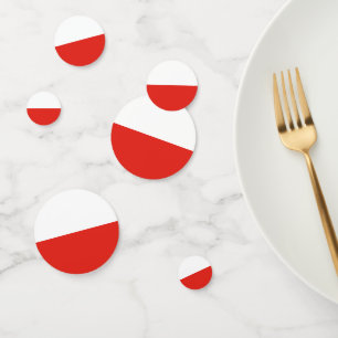 Polnische Flagge Konfetti