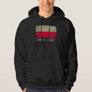 Polnische Flagge koordiniert Frauen polnisches Erb Hoodie