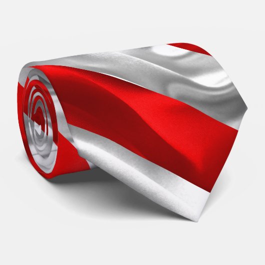 Polnische Flagge Krawatte (Gerollt)