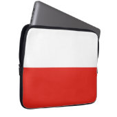 Polnische Flagge Laptopschutzhülle (Vorne Rechts)