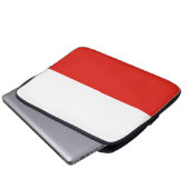 Polnische Flagge Laptopschutzhülle (Vorne Knopf)