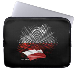 Polnische Flagge Laptopschutzhülle