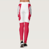 Polnische Flagge Leggings (Rückseite)