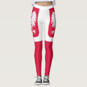 Polnische Flagge Leggings (Vorderseite)