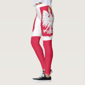 Polnische Flagge Leggings (Links)