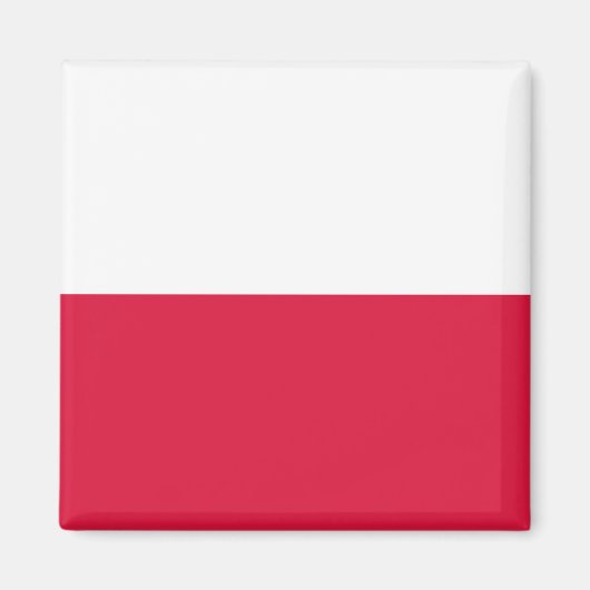 Polnische Flagge Magnet (Vorne)