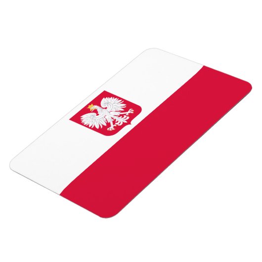 Polnische Flagge Magnet (Linke Seite)