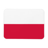 Polnische Flagge Magnet (Horizontal)
