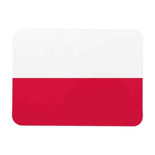 Polnische Flagge Magnet (Horizontal)