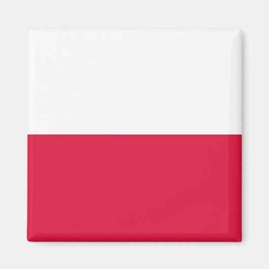 polnische Flagge Magnet (Vorne)
