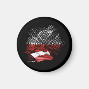 Polnische Flagge Magnet