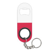 Polnische Flagge Mini Flaschenöffner (Rückseite)