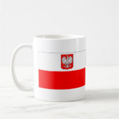 Polnische Flagge mit Eagle Kaffeetasse (Links)