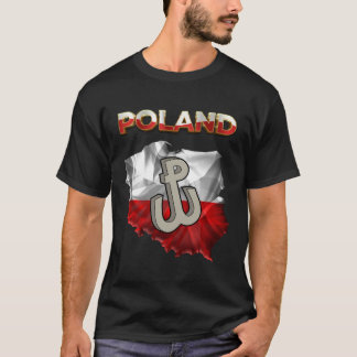 Polnische Flagge mit "Polen" Text & Kämpfe Polen S T-Shirt