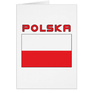 Polnische Flagge mit Polska