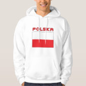 Polnische Flagge mit Polska Hoodie (Vorderseite)