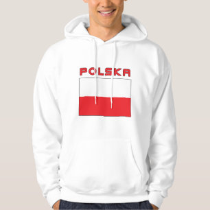 Polnische Flagge mit Polska Hoodie