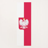 Polnische Flagge (mit Wappen) Yogamatte (Rückseite)