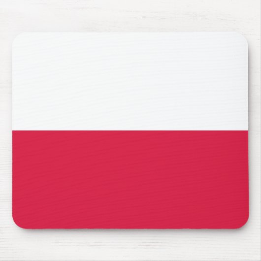 Polnische Flagge Mousepad (Vorne)