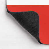 Polnische Flagge Mousepad (Ecke)