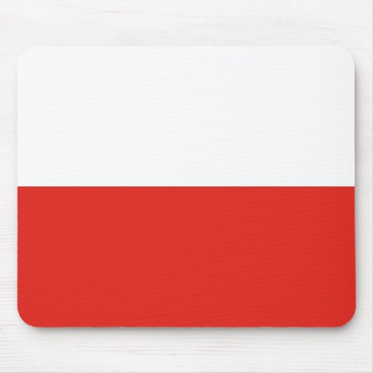Polnische Flagge Mousepad (Vorne)