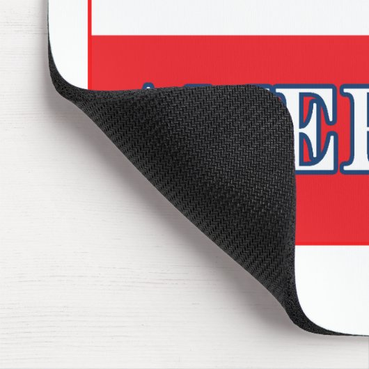 Polnische Flagge Mousepad (Ecke)