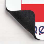 Polnische Flagge Mousepad (Ecke)