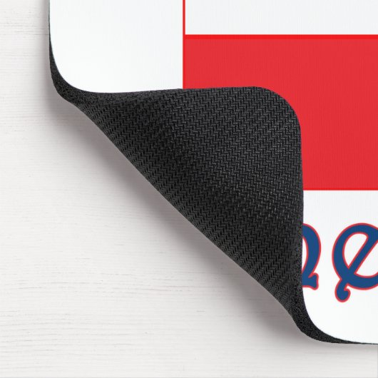Polnische Flagge Mousepad (Ecke)