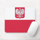 Polnische Flagge Mousepad (Mit Mouse)