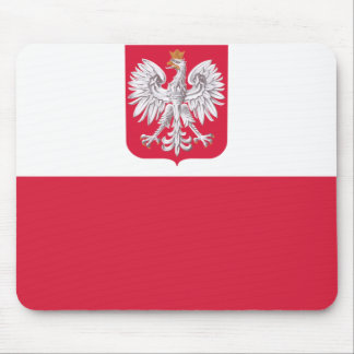 Polnische Flagge Mousepad