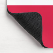 Polnische Flagge Mousepad (Ecke)