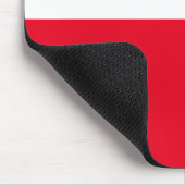 Polnische Flagge Mousepad (Ecke)