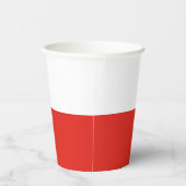 Polnische Flagge Pappbecher (Rechts)